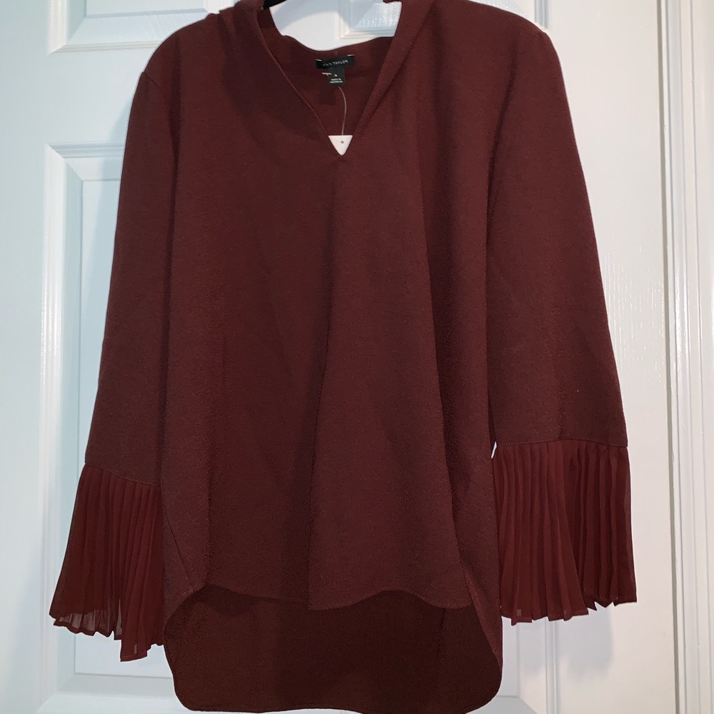 Long sleeve maroon shirt